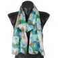 Foulard en soie Puzzle vert made in France Foulard en soie Puzzle vert made in France