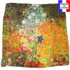 Carré de soie Klimt, Jardin fleuri