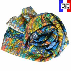 Echarpe en soie Combas, L'autiste