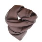 Carré en soie 65cm marron made in France