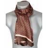 Foulard en soie liberty marron