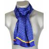 Foulard en soie liberty bleu