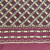 Foulard homme en soie bordeaux et beige croisillons