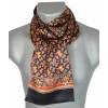 Foulard soie homme paisley noir