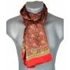 Foulard soie homme paisley rouge