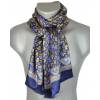 Foulard soie homme paisley bleu