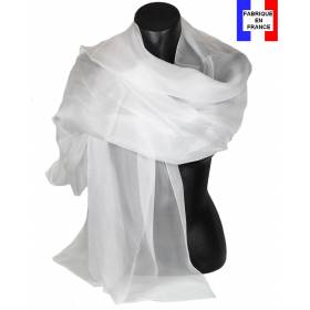 Hand Rolled Foulard en soie blanc style d\u00e9contract\u00e9 Accessoires Châles Foulards en soie 