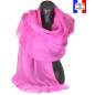 Etole soie cérémonie rose made in France