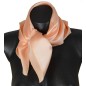 Petit carré en soie rose saumon - qualité sup