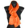 Echarpe en satin de soie orange
