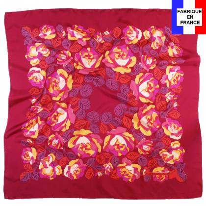 Carré de soie Dufy – Poiret roses