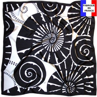 Carré de soie Ammonites