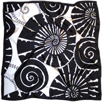 Carré de soie Ammonites