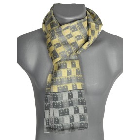 Echarpe homme Joconde de Vinci jaune