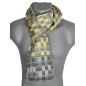 Echarpe homme Joconde de Vinci jaune Echarpe homme Joconde de Vinci jaune