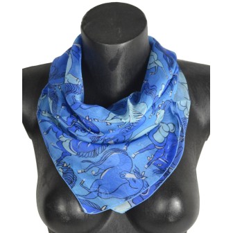 Carré de soie Dufy, Chevaux