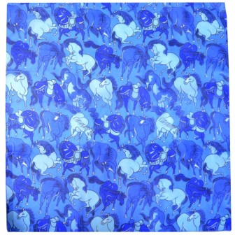 Carré de soie Dufy, Chevaux