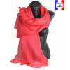 Etole soie cérémonie corail made in France