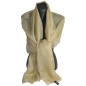 Etole soie cérémonie beige made in France