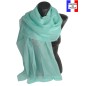 Etole soie cérémonie bleu aqua made in France Etole soie cérémonie bleu aqua made in France
