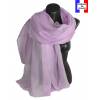 Etole soie cérémonie mauve made in France
