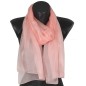 Foulard en soie rose uni made in France Foulard en soie rose uni made in France