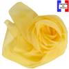 Echarpe en soie jaune unie made in France