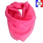 Carré en soie 65cm rose bonbon made in France Carré en soie 65cm rose bonbon made in France