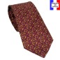 Cravate en soie Jones Perse 04 bordeaux Cravate en soie Jones Perse 04 bordeaux