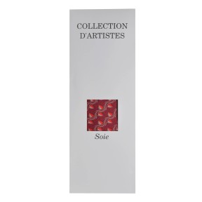 Cravate en soie Jones Greek rouge