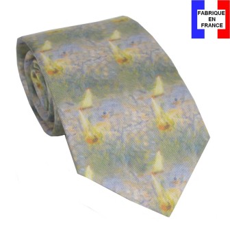 Cravate en soie Renoir - Bateaux