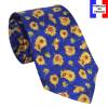 Cravate en soie Van Gogh - Tournesols bleue