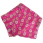 Foulard en soie Scandinave rose made in France