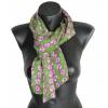 Foulard en soie Scandinave vert pomme made in France