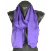 Foulard en soie violet uni made in France