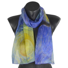 Echarpe en soie Van Gogh - Nuit Etoilée