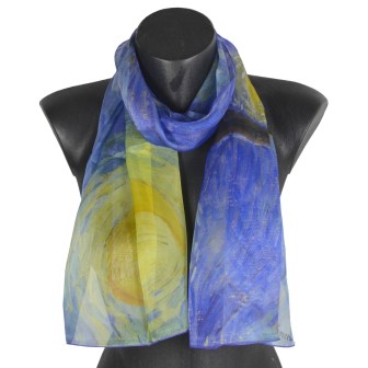 Echarpe en soie Van Gogh - Nuit Etoilée