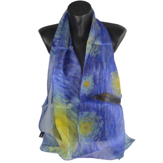Echarpe en soie Van Gogh - Nuit Etoilée