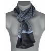 Foulard en soie homme encre noir-bleu