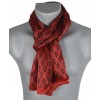 Foulard homme en soie ikat rouge