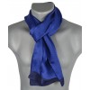 Foulard homme en soie maille bleu
