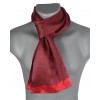 Foulard homme en soie maille rouge