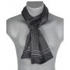 Foulard homme en soie goutte noir