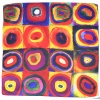 Petit carré en soie Cercles Kandinsky