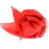 Carré en soie 88cm rouge made in France