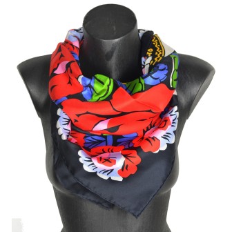 Carré de soie Dufy – Elephants