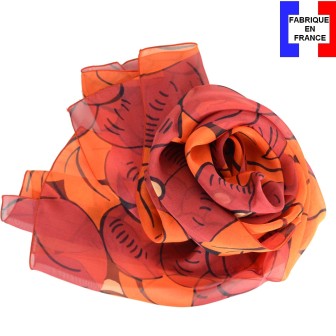 Echarpe en soie Dufy – Grosses Fleurs