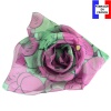 Echarpe en soie Dufy – Grosses Fleurs vs vert