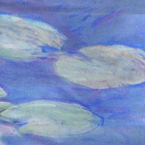 Echarpe en soie Monet - Nymphéas Matin