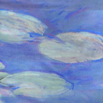 Echarpe en soie Monet - Nymphéas Matin